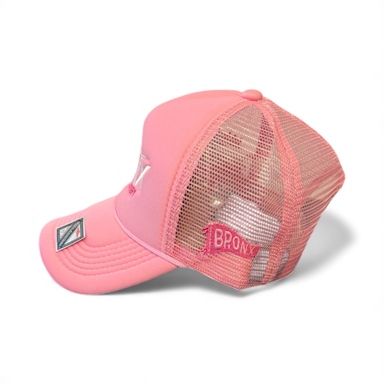 BIG BRONX ENERGY TRUCKER HAT- PINK "YANKEE EDITION"