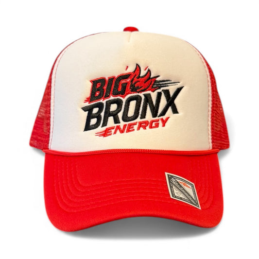 BIG BRONX ENERGY TRUCKER HAT- RED