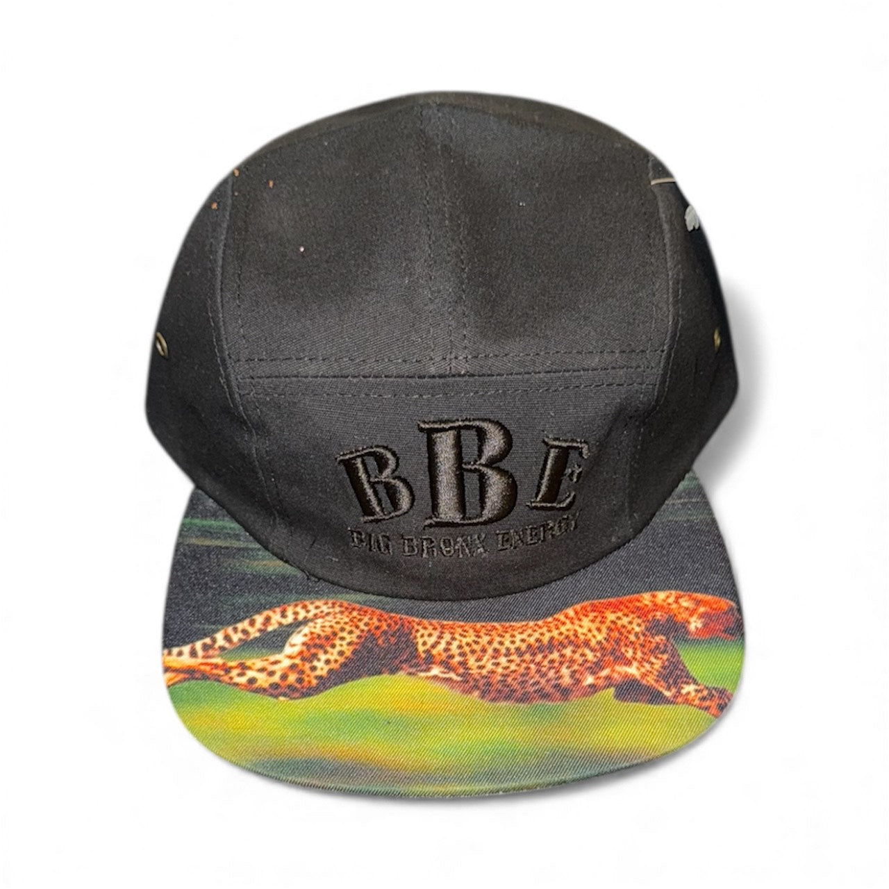 CHEETAH BRIM STRAPBACK 5 PANAL HATS